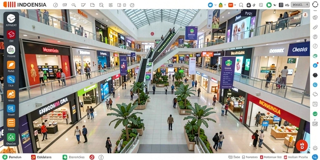 Tampilan utama aplikasi dengan grafis memukau.