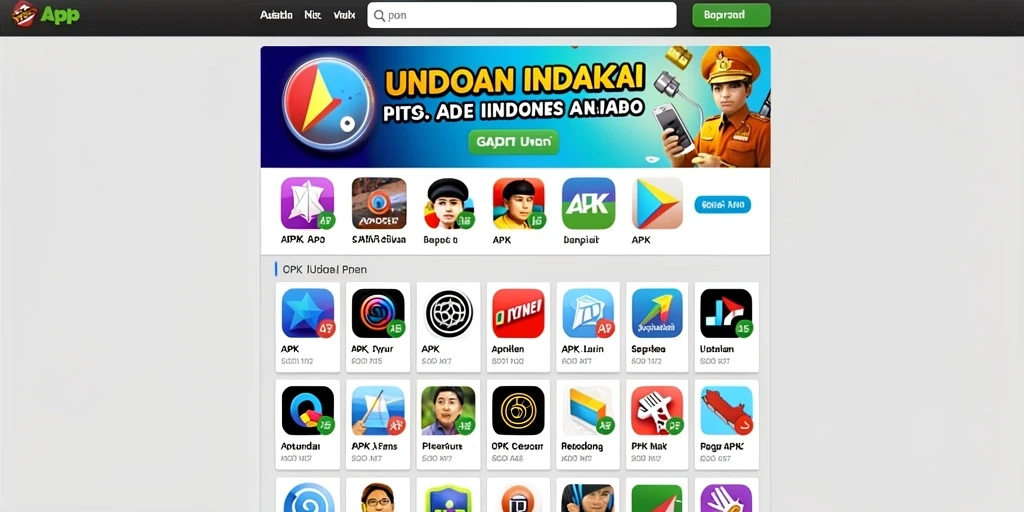 Tampilan awal yang menarik dengan karakter utama.