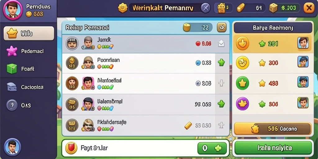 Tampilan antarmuka yang sederhana dan menarik.