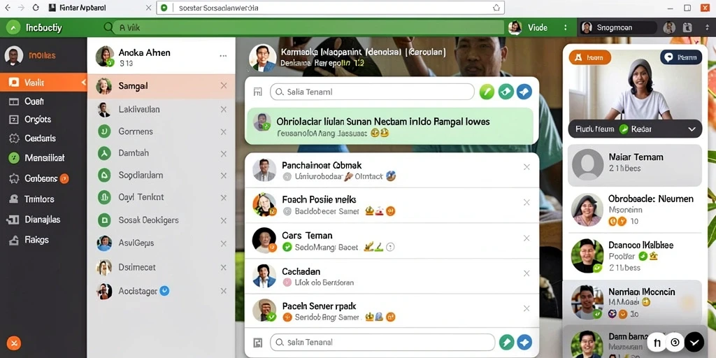 Tampilan antarmuka yang modern dan menarik.